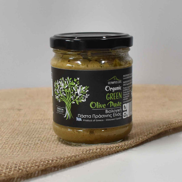 Greek Organic Green Olive Paste 195g