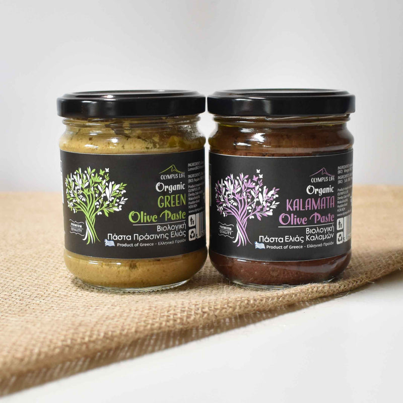 GREEK GIFT BOX // Organic Green Olive Paste + 2 x Raw Honey + Oregano & Mountain Tea