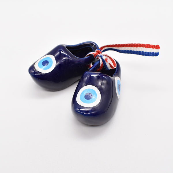 Evil Eye Glass Pair of Shoes Decoration Lucky Turkish Greek Charm