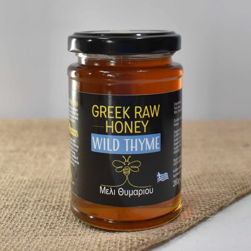 GREEK RAW HONEY GIFT BOX //  Selection of 2 Raw Honey + Greek Mountain Tea Olympus