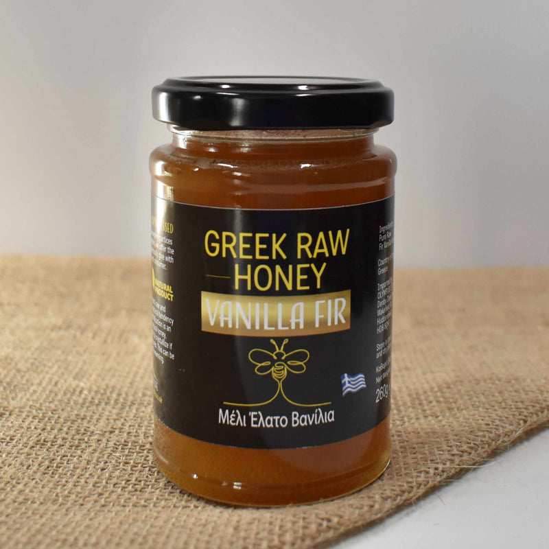 Fir Vanilla Caramel Greek Raw Honey