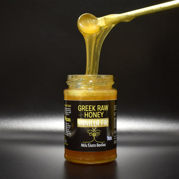 Fir Vanilla Caramel Greek Raw Honey